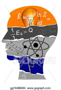 Vector Art - Physics student head silhouette. Clipart ...