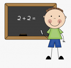 Math Clipart Night - Cartoon Student Doing Math #711865 ...