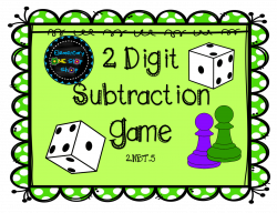 2 Digit Subtraction with Regrouping Game | Pinterest | Game cards ...