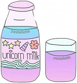 pastel star unicorn milk purple pink green yellow blue...