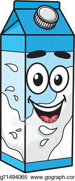 EPS Illustration - Happy cool fresh milk container. Vector ...