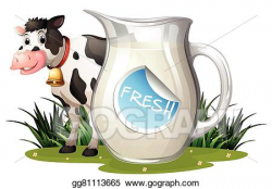 Vector Stock - Fresh milk. Clipart Illustration gg81113665 ...
