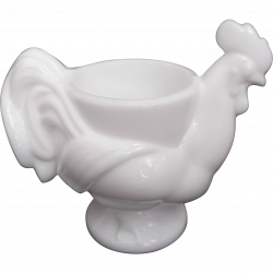 Imperial Milk Glass Rooster Chicken Vintage Egg Cup : Saltymaggies ...