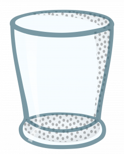 Clipart - water glass - coloured