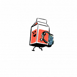 Milk Carton Animation Sticker by McCann Oslo for iOS & Android | GIPHY