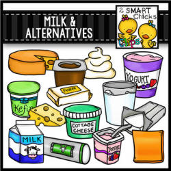 Milk and Alternatives Clip Art