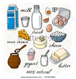 Milk products clipart » Clipart Station