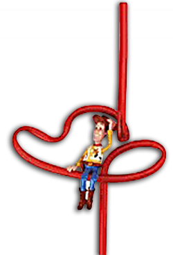 Toy Story Woody Toy Disney Red Silly Straw
