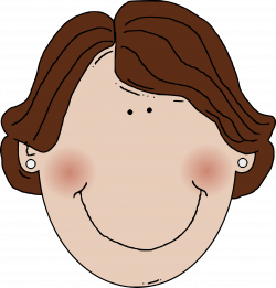 Clipart - Middle aged woman brown hair