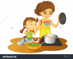 Mother cooking clipart 3 » Clipart Station