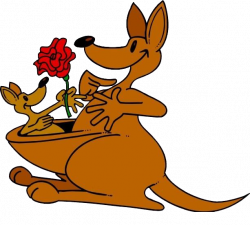 Kangaroo Cartoon - Cartoon Kangaroo mother and baby kangaroo 613*552 ...