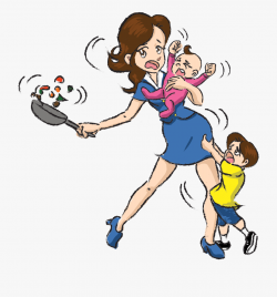 Busy Mom Clipart - Transparent Mom Clipart #89116 - Free ...