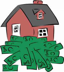 House sitting on a pile of money Icons PNG - Free PNG and Icons ...