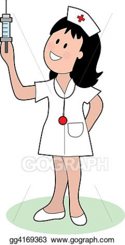 Stock Illustration - Nurse and needle. Clipart Illustrations ...