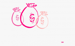 Pink Clipart Money - Pink Money Bag Png, Cliparts & Cartoons ...