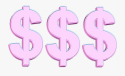 Dollar Clipart Tumblr Money - Pink Money Sign Gif ...