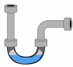 Water Pipe Plumbing. White Plastic Sewerage Water Pipes With Water ...