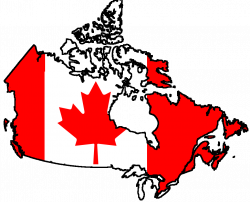 Canada contour-flag