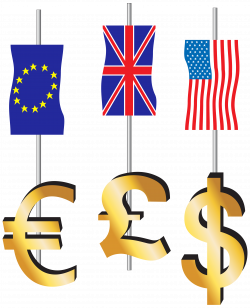 Euro Pound Dollar Signs and Flags PNG Clipart - Best WEB Clipart