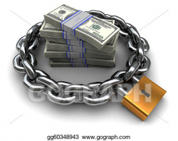 Stock Illustration - Protected money. Clipart Drawing ...