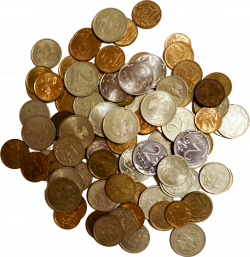 Collections of Money Coins | Isolated Stock Photo by noBACKS.com