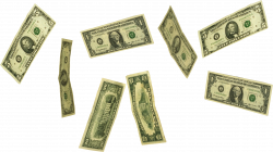 Falling money PNG images free download