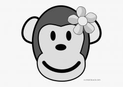 Black And White Monkey Clipart - Monkey Clip Art ...