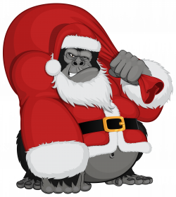 Monkey Santa PNG Clipart Image | Gallery Yopriceville - High ...