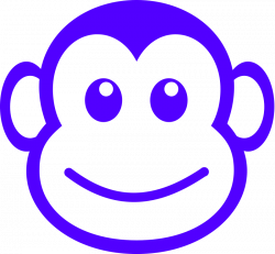 Funny monkey face simple path Free Vector - ClipArt Best - ClipArt ...