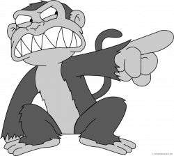 Family Guy Monkey Clipart - ClipartBlack.com