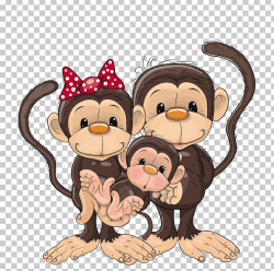 Monkey Family PNG, Clipart, Animals, Cartoon, Family, Mammal ...