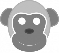 Dan Monkey Grey 100x86 3 Clip Art at Clker.com - vector clip art ...