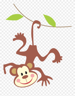 Clipart Monkey Jungle Animal - Monkey In Rainforest Clipart ...