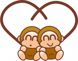 Monkeys In Love (PSD) | Official PSDs