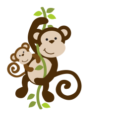 Mommy clipart baby monkey - Pencil and in color mommy clipart baby ...
