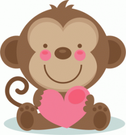 Valentine monkey | imágenes | Cute clipart, Clip art, Art ...