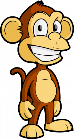 Free Cartoon Monkey Vector Clip Art - Monkey Vector Png - (3000x3000 ...