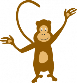 Monkey Clip Art at Clker.com - vector clip art online, royalty free ...