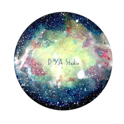 Watercolor Galaxy and Moon clipart for digital download high ...