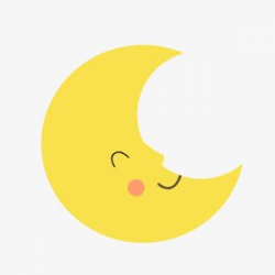 Cartoon Moon, Cartoon Clipart, Moon Clipart, Yellow PNG ...