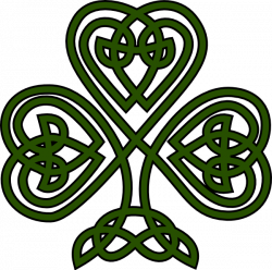 Free Irish Fonts | Celtic Shamrock clip art - vector clip art online ...
