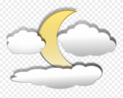 Cloud Clipart - Moon Clipart - Png Download (#8901) - PinClipart