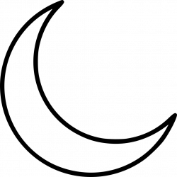 Crescent Moon Svg Png Icon Free Download (#499089) - OnlineWebFonts.COM