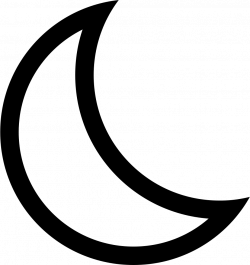 Ios Moon Outline Svg Png Icon Free Download (#411658 ...