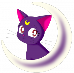Luna Cat Crescent Head by Anthro7 on deviantART | Sailor Moon Group ...