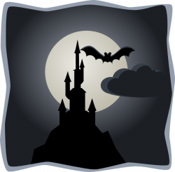 Spooky Castle In The Moonlight Clip Art at Clker.com - vector clip ...