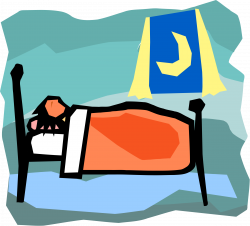 Clipart - A person dreaming