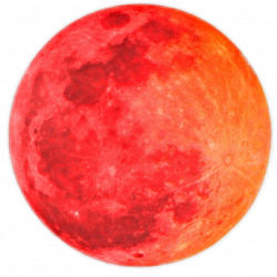 sun moon planet space red - Sticker by hola