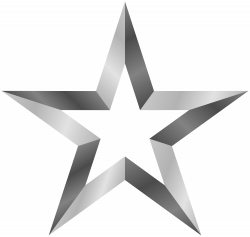 Silver Star Transparent PNG Clip Art Image | Starry | Pinterest ...