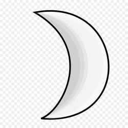 Crescent Moon clipart - Moon, White, Leaf, transparent clip art